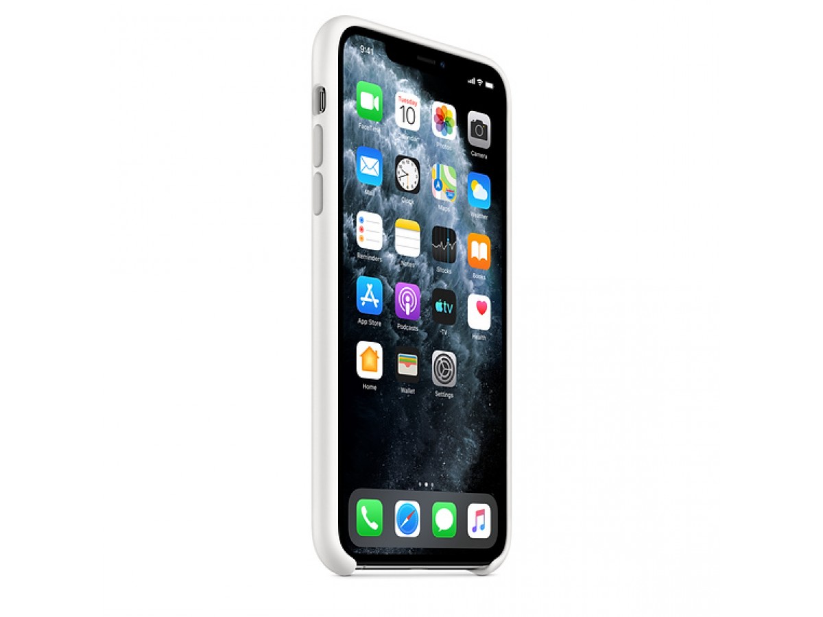 Чехол Silicone Case для iPhone 11 Pro Max белый